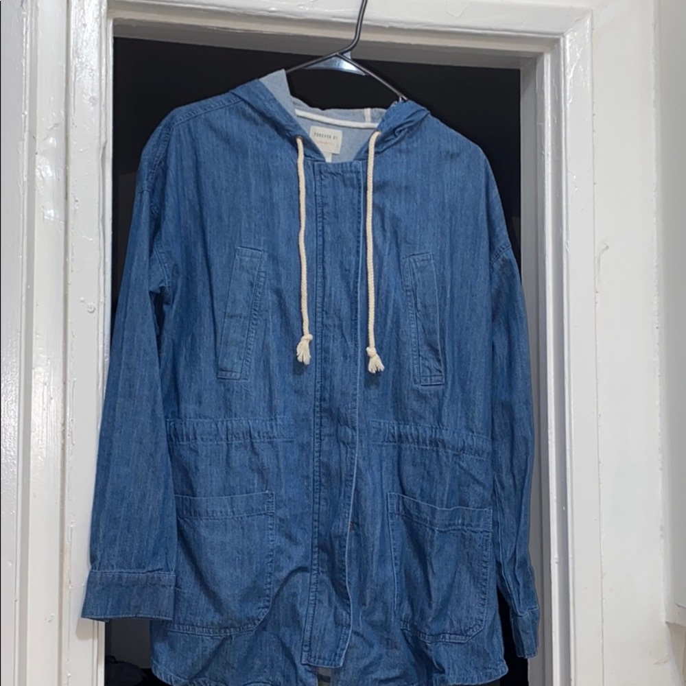 Vintage contemporary denim anorak